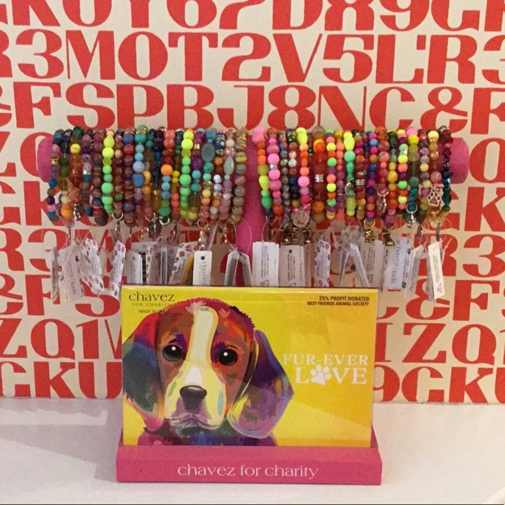 Chavez for Charity Dog Charm Bracelet, NWT